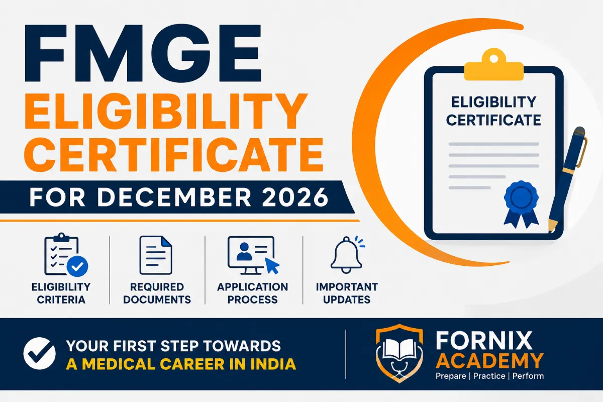 FMGE Eligibility Certificate for December 2026: Eligibility, Documents & Application Process