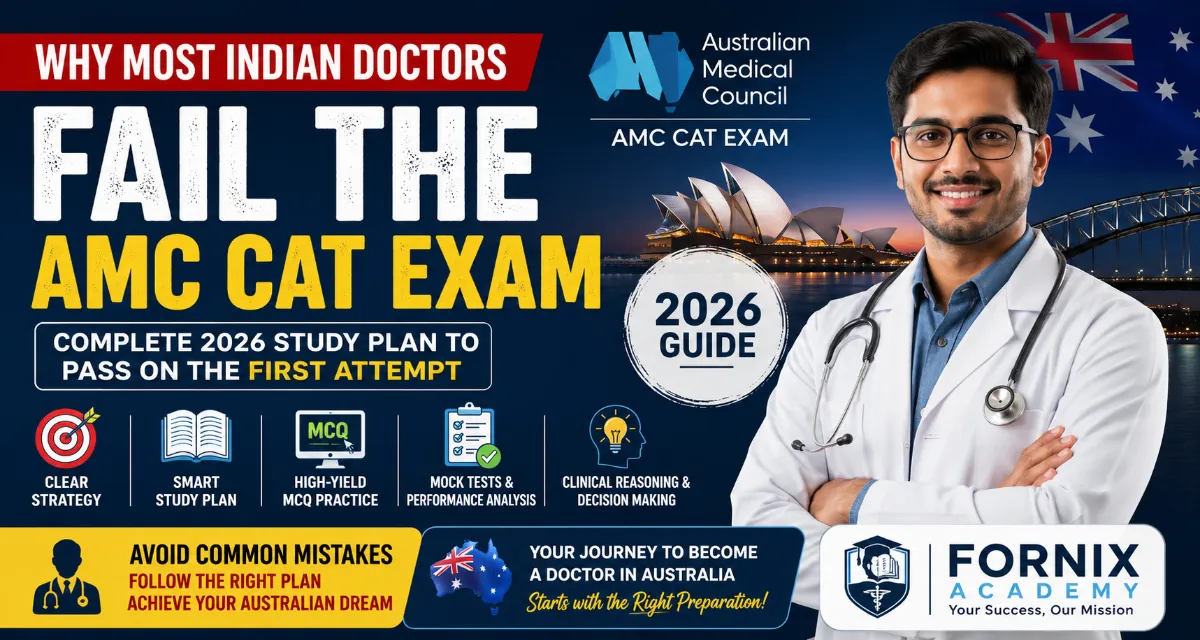 Why Most Indian Doctors Fail the AMC CAT Exam – Complete 2026 Study Plan to Pass on the First Attempt