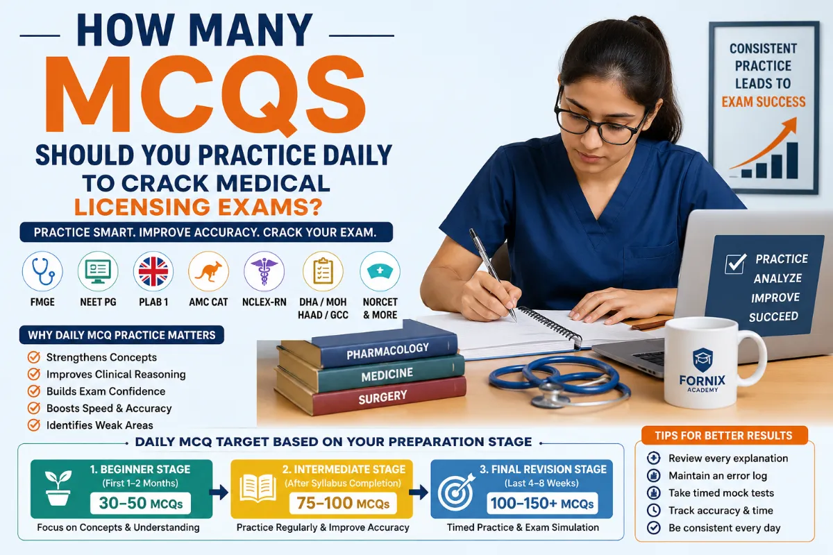 How Many MCQs Should You Practice Daily to Crack Medical Licensing Exams?