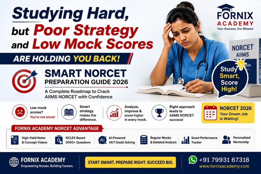 Studying Hard, but Poor Strategy and Low Mock Scores Are Holding You Back | Smart NORCET Preparation Guide 2026