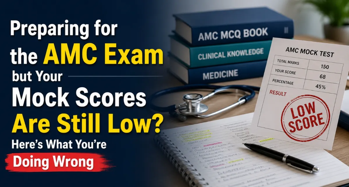 Preparing for the AMC Exam but Your Mock Scores Are Still Low? Here’s What You’re Doing Wrong